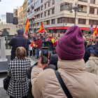 Calvo Liste leyó el manifiesto ante un público entregado. F.O.