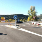 Rotonda de la variante que da acceso a Cistierna.