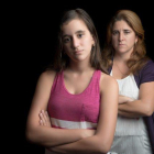 Una adolescente enfadada con su madre.