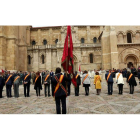 La corporación municipal realiza una de las tres cabezadas con las que se pone fin al tradicional acto de San Isidoro