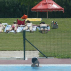Instalaciones de la piscina municipal de verano de la Palomera, una de las ubicadas en León capital.
