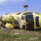 El helicóptero encontrado cerca en Níjar sin tripulantes ni heridos.