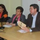 Victorina Alonso, Julia Merino y Jorge Félix Alonso en la presentación