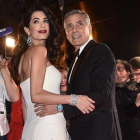 George Clooney y Amal, el pasado febrero.