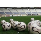 Los jugadores de la Cultural, durante el partidillo de ayer en el Estadio Amilivia