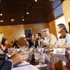 Tercera reunión de los equipos negociadores del PP y Ciudadanos.