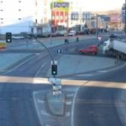 La N-VI en su cruce con la carretera de León, del que serán eliminados los semáforos
