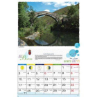 Vista del mes de enero en el calendario, con el Sil en Páramo.
