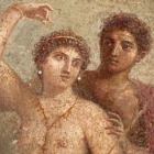 Detalle del fresco de Marte y Zeus, totalmente restaurado