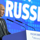 El presidente ruso, Vladimir Putin, ayer en Moscú. SERGEI ILNITSKY