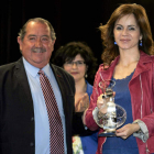 Silvia Clemente asistió a la entrega de los Premios de Calidad Cigales 2012, ayer.