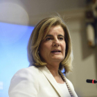 La ministra de Empleo en funciones, Fátima Bañez. P. PUENTE HOYOS