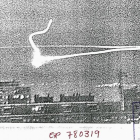 Foto trucada y enviada al Ejército en 1978 que pretendían dar testimonio del avistamiento de un ovni en Alcorcón.