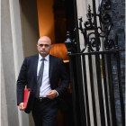 Sajid Javid sale ayer del 10 de Downing Street. NEIL HALL