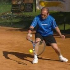 Humberto Calvo, en un momento de su partido en el torneo.