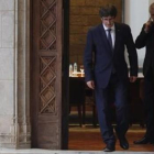 Carles Puigdemont, en el Palau de la Generalitat. / JULIO CARBÓ
