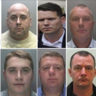 Los diez fugitivos más buscados del Reino Unido. El detenido en Fuengirola es el segundo por la derecha, en la línea inferior.