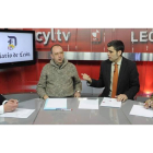 Germán Gavela, Ignacio Fernández, Roberto Núñez y Felipe Ramos, en un momento de la tertulia de El Filandón. javier quintana