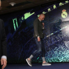 Florentino Pérez y Zinedine Zidane, el día del regreso del entrenador francés.