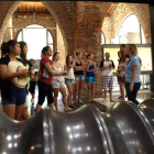 El grupo académico visitó ayer el Museo de la Minería de Sabero.