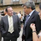 Ricardo González Saavedra y Miguel Martínez, ayer en Ponferrada