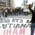 Aberzales protestan por el caso Anza en San Sebastián.