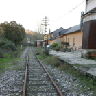 Parte del trazado de la línea ferroviaria Ponferrada-Villablino. DL