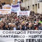Una de las manifestaciones convocadas por el movimiento social Teruel Existe. ANTONIO GARCÍA