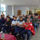 El director técnico de la DO Tierra de León presenta una de las charlas sobre viñedo. MEDINA