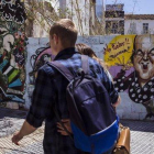 Uno de los grafitis con la cara de Chiquito de la Calzada que hay en las calles de Málaga.