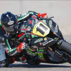 El piloto leonés puntuó por segunda vez consecutiva en el circuito aragonés.