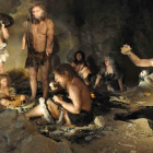 Recreación de una comunidad neandertal de hace más de 70.000 años. DL