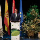 Fernández Mañueco, en su discurso de apertura del primer Foro de Bioeconomía de Castilla y León. JCYL