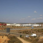 Una vista general del polígono industrial de Astorga y su entorno.