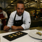 El cocinero asturiano, ayer en El Corte Inglés de León.