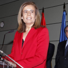 La ministra de Empleo y Seguridad Social, Fátima Báñez, el día de su toma de posesión.