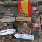 Militares leoneses, en el transcurso de su participación en la misión de Afganistán.