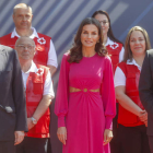 La reina, el presidente Ximo Puig y el ministro Escrivá en la entrega de condecoraciones de Cruz Roja 2022.  KAI FÖRSTERLING