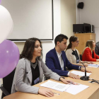 Alumnado de Enfermería expone sus comunicaciones en las jornadas. JESÚS F. SALVADORES