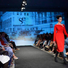 Desfile de Susana Escribano, ayer, en Burgos.