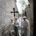 Procesión de la misa mozárabe que albergó la iglesia de Montes durante el congreso. ANA F. BARREDO