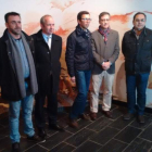 Voces, Ponte, Machado, Sáiz y Fernández en el Aula Arqueológica de Las Médulas. DL