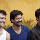 Los protagonistas de la serie, Alejandro Albarracín, Rodolfo Sancho y Roger Berruezo.