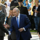 Cirac, junto al ministro de Interior y el director general de Policía, el pasado miércoles, en Palencia.