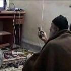 Osama bin Laden en su refugio de Afganistán.