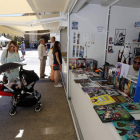 Un stand de la Feria del Libro de La Bañeza del año 2019. MARCIANO PÉREZ