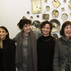 Las artistas leonesas Begoña Pérez. Cristina Ibáñez, Reme Remedios y Olga Llamas. CUEVAS