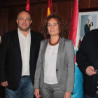 Gerardo Álvarez Courel, Gloria Fernández Merayo y Ricardo Miranda, ayer en el consistorio. DL