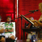 Sagrario González, el día de la presentación del Atlético Astorga 2014/15.