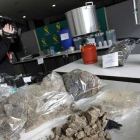 Cocaína negra intervenida por la Guardia Civil en Torrelles de Foix.
